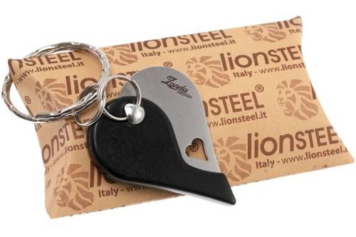 98 Lion Steel Нож-брелок складной сердце LionSteel LB EB - LionBeat Ebony фото 8